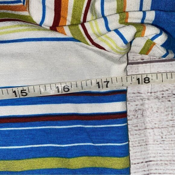 Cynthia max scoopneck long sleeve stripe top sz medium - Picture 7 of 9